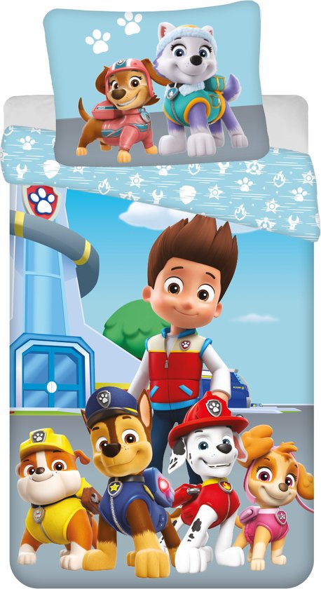 PAW Patrol Dekbedovertrek, Pup Squad - Eenpersoons - 140 x 200 + 70 x 90 cm - Katoen van PAW Patrol