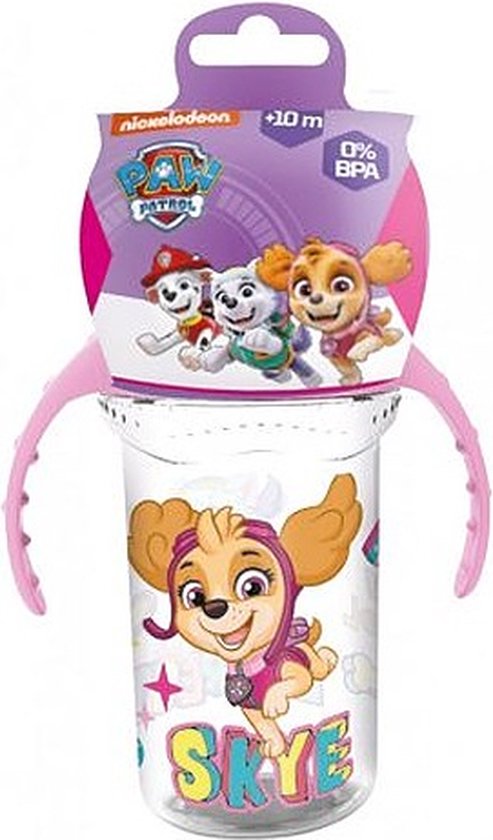 PAW Patrol - Drinkbeker - Skye & Everest - 330ml - Roze van PAW Patrol
