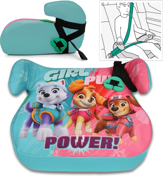 Paw Patrol Kinderzitje, autostoel, standaard voor meisjes 15-36 kg, 125-150 cm van Merkloos