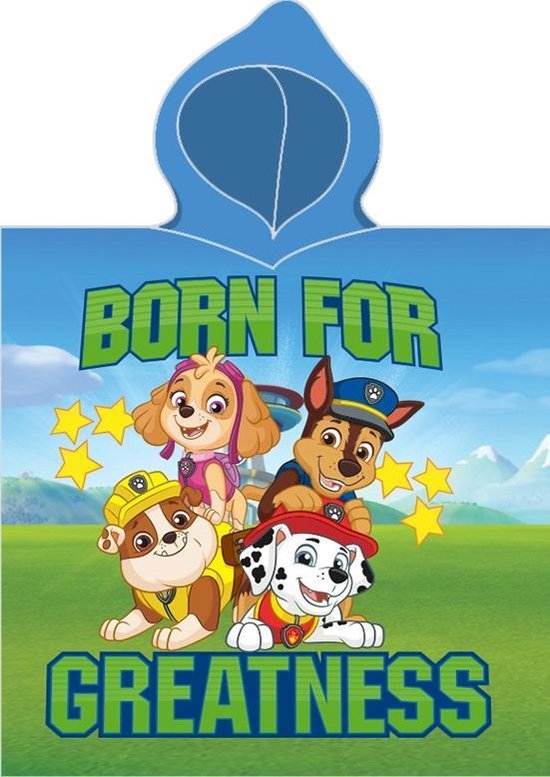 PAW Patrol Poncho Greatness - 50 x 115 cm - Katoen van PAW Patrol
