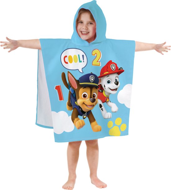 PAW Patrol Poncho Sunshine - 60 x 120 cm - Katoen van PAW PATROL