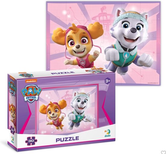 Paw Patrol Puzzel 3+ - 30 stukjes - Paw Patrol Speelgoed met Skye - Everest - Puzzel 3 jaar van PAW Patrol