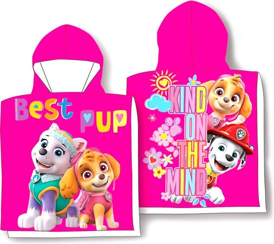 Paw Patrol Skye Poncho Handdoek 55x100cm Katoen Snel Drogen van PAW Patrol