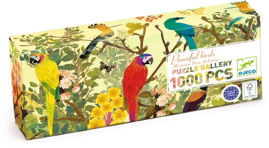 Peaceful birds - puzzel van 1000 stukjes - Panorama van Merkloos