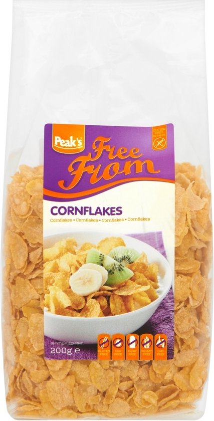 Peak's Cornflakes glutenvrij 200 gram van Peak's