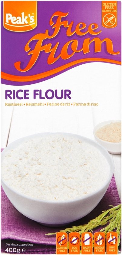 Peaks Free From Rijstmeel 400GR van Peak's