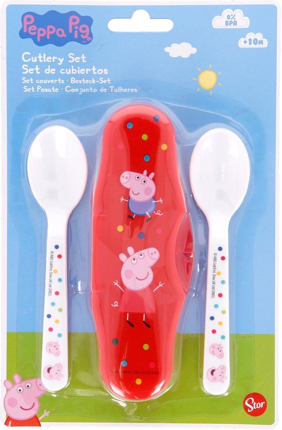 Peppa Pig 3-delig reisset - bestek set van Peppa Pig