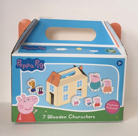 Peppa Pig 7 Verschillende Houten Personages van Peppa Pig
