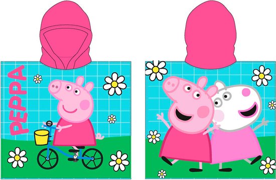 Peppa Pig Badponcho - 100% Polyester - 55x110cm van Peppa Pig