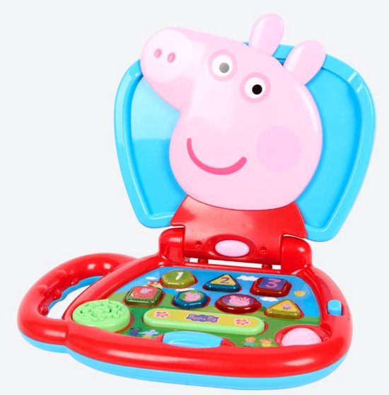 Peppa Pig Mijn Eerste Laptop – Baby Speelcomputer met Licht & Geluid (vanaf 6 maanden) van Merkloos