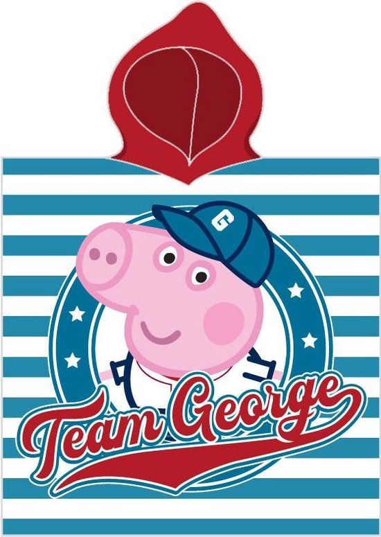 Peppa Pig Team George - poncho - 50 x 115 cm - Multi van Peppa Pig