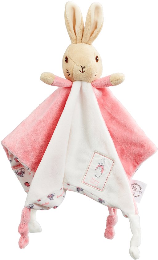 Peter Rabbit knuffeldoekje/tutje roze 30cm van Peter Rabbit.