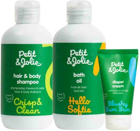 Petit & Jolie - Badolie & Shampoo & Billencrème Pakket van Merkloos