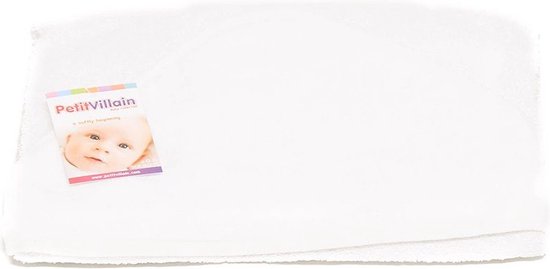 Petit Villain Wit Uni Badcape van Petit Villain