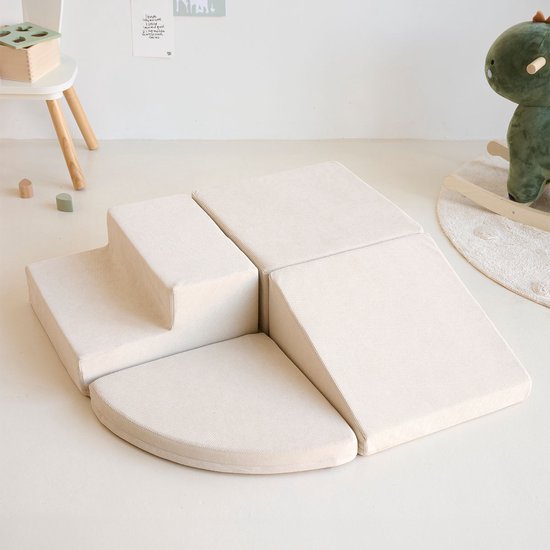 Petite Amélie Foam blokken - 4-delige speelset beige van Merkloos