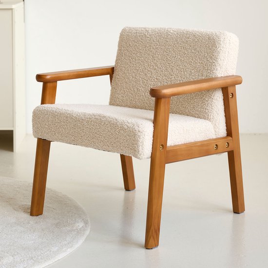Petite Amélie Kinderfauteuil teddy «Retro» - Beige van Petite Amélie