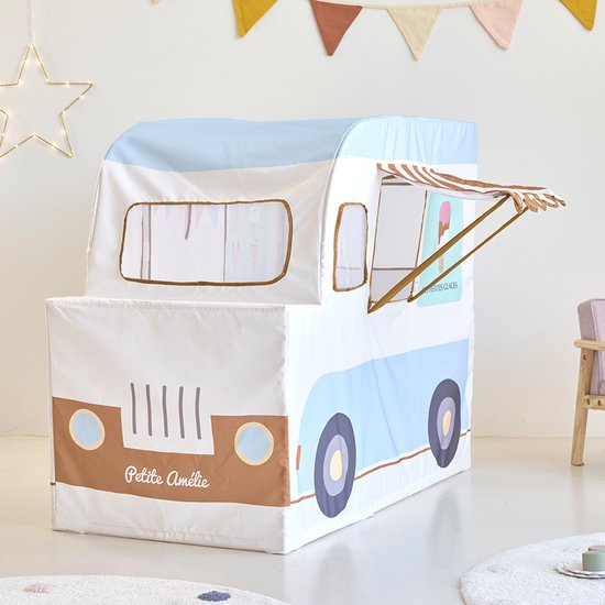 Petite Amélie Speeltent Ijscowagen - Geschikt voor binnen en buiten - Licht van gewicht en snel op te zetten - Incl. opbergzak
