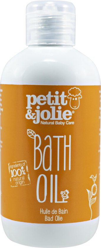 Petit&Jolie baby badolie - 200 ml - natuurlijke huidverzorging - verzacht de huid - geschikt voor zeer gevoelige kinderhuidjes van Petit&Jolie