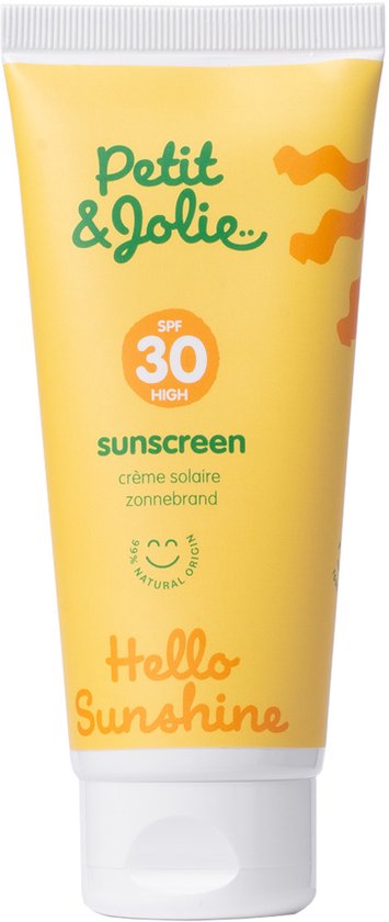 Petit&Jolie minerale zonnebrand SPF30 - 0% parfum - voor het gehele gezin van Petit&Jolie