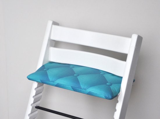 Petrol zitkussen voor de stokke tripp trapp kinderstoel- petrol-blue-gecoat-liefleukenhip van Lief Leuk & Hip