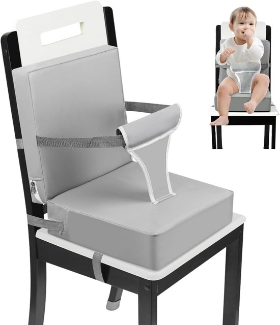 Peuter Booster Zitting - Kinderstoel Verhoger - Aan Tafel Zitten - Met Rugleuning - 32 x 32 x 9 cm