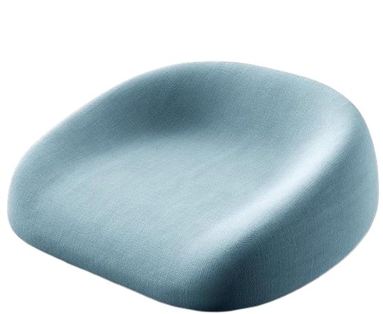 Peuterstoelverhoger - Vierkant verwijderbaar verhogerkussen - Antislipontwerp - Verstelbare veiligheidsriem - Kinderstoelkussen - Kinderzitjekussen - Blauw van Merkloos