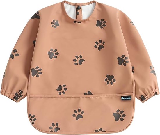 PewinGo speen slab met lange mouwen & BLW, zacht en huidvriendelijk materiaal, waterdicht, gemakkelijk schoon te maken en machinewasbaar, voor baby's, peuters en jongeren van PewinGo