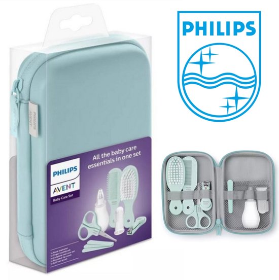 Philips Avent - Baby Verzorging Set - Mint - SCH401/00 - 11 delige - babyverzorgingsset - reizen - vakantie van Philips Avent