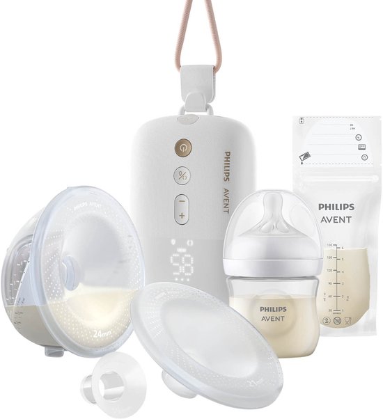 Philips Avent Borstkolf - Handsfree Enkelzijdig + Melkbewaarzakje van Philips