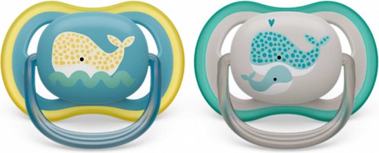 Philips Avent Fopspeen Ultra Air 18+ mnd Walvis 2 stuks van Philips