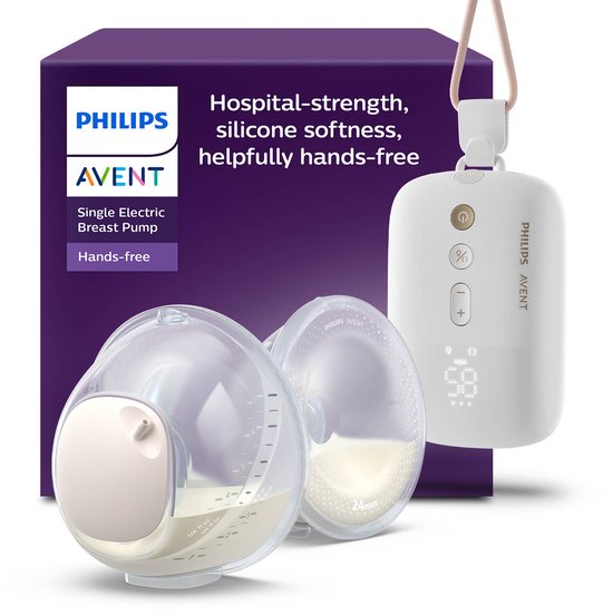 Philips Avent - Handsfree Dubbele Elektrische Draagbare Borstkolf - Comfortabel, Stil & Krachtig Motor - Ultralichte Transparante Cups - SCF532/11 van Philips