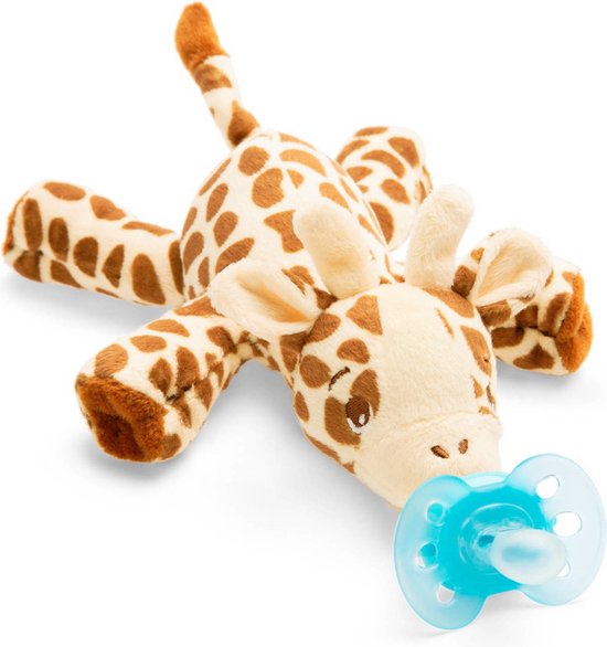 Philips Avent Knuffel Fopspeen - 0 tot 6 Maanden - 1 Speentje - Girafje - SCF348/11 van Philips