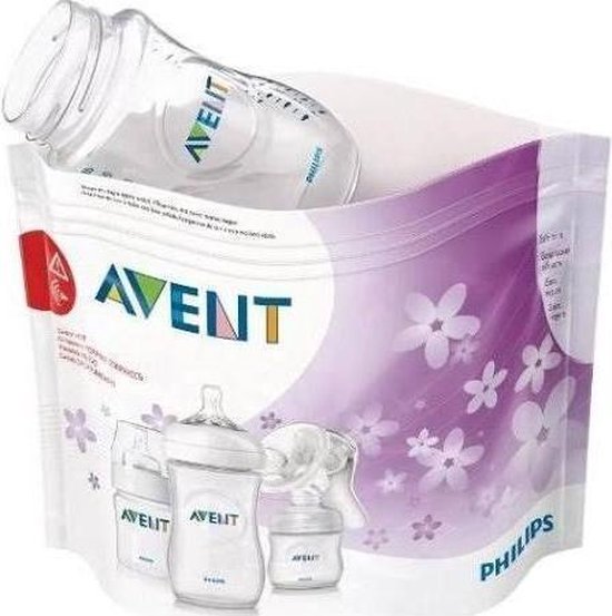 Philips Avent - Microgolf Sterilisatie Zakjes - Snel Steriliseren - 5 stuks van Philips