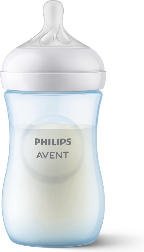 Philips Avent Natural Response Babyfles – 260 ml – Flow 3 – Blauw- 1 fles van Philips