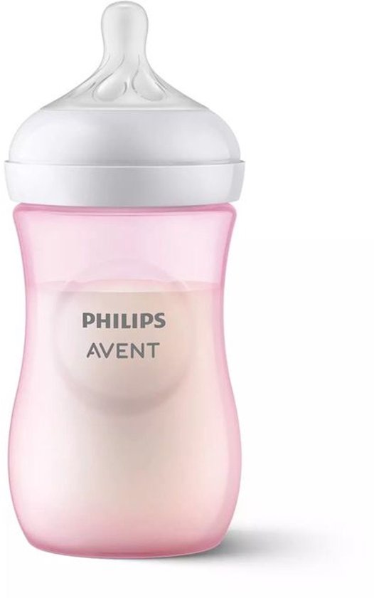 Philips Avent Natural Response babyfles 260ml roze - Zuigfles