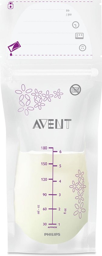Philips Avent SCF603/25 - Moedermelk bewaarzakjes - 25 zakken - 180 ml van Philips