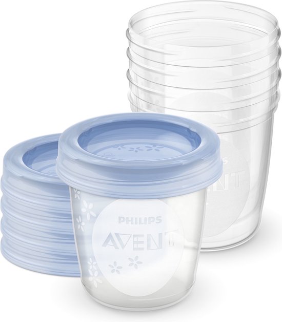Philips Avent SCF619/05 Bewaarbekers voor babyvoeding - 180 ml - 5 stuks van Philips