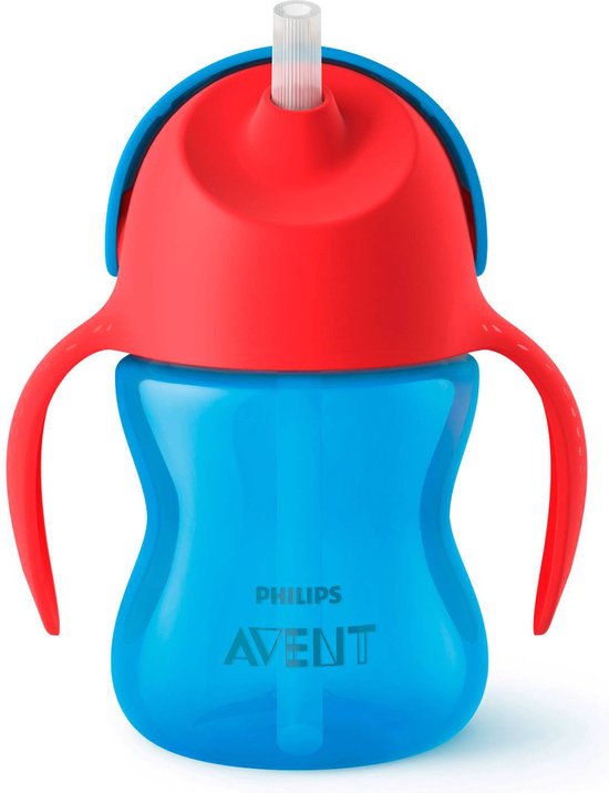 Philips Avent SCF796/01 Drinkbeker met rietje - 9m+ - Blauw/rood van Philips