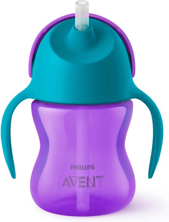 Philips Avent SCF796/02 Drinkbeker met rietje - 9m+ - 1 stuk - Paars/Blauw van Philips