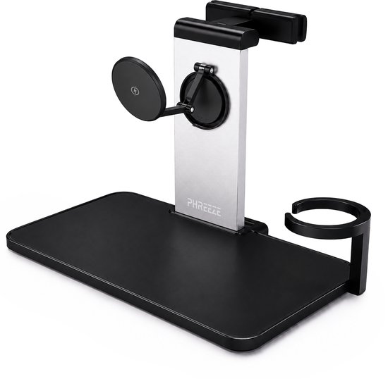 Phreeze Auto Organizer - Autostoel Organizer voor Kinderen - Reistafel & Speeltafel - Stevig - Inklapbaar - Robuuste Autotafel - Met Bekerhouder, Tablet houder & Telefoonhouder Auto - Hoofdsteun Montage - Geschikt voor MagSafe, iPad & iPhone