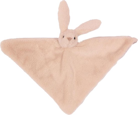 Pia soft toys Knuffeldier Konijn - zachte pluche stof - tuttel/knuffeldoekje - roze - 45 cm - baby/peuter van PIA Soft Toys