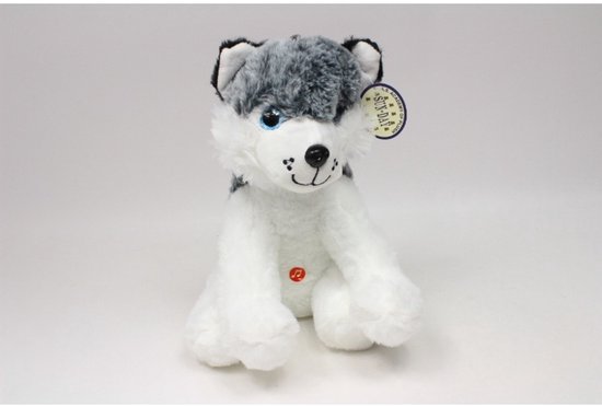 Pies husky z głosem 24cm van Magic Toys