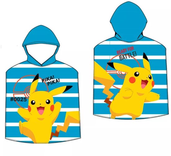 Pikachu Pokemon badponcho sneldrogend 55x110cm van Nintendo