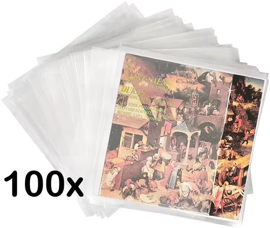 Pinguïn Records LP hoezen 100 stuks – VinylCare Essential ShieldSleeve Record Sleeves - LP hoes - Vinyl hoes – Polyethyleen extra stevig – Beschermhoes – LP beschermhoezen - Buitenhoezen voor standaard LP’s - 100 Micron van Pinguïn Records