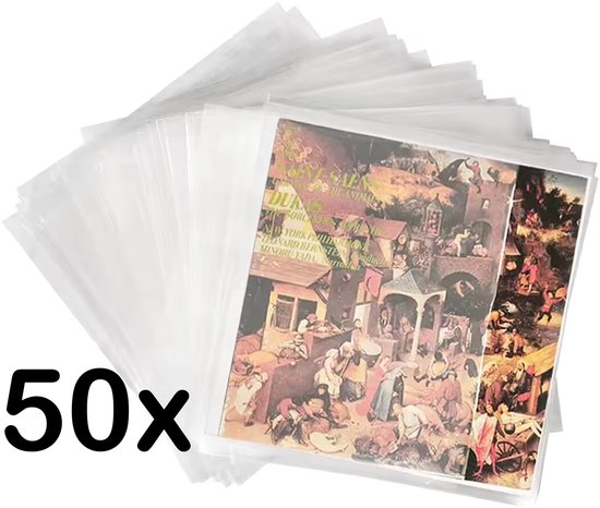 Pinguïn Records LP hoezen 50 stuks – VinylCare Essential ShieldSleeve Record Sleeves - LP hoes - Vinyl hoes – Polyethyleen extra stevig – Beschermhoes – LP beschermhoezen - Buitenhoezen voor standaard LP’s - 100 Micron van Pinguïn Records