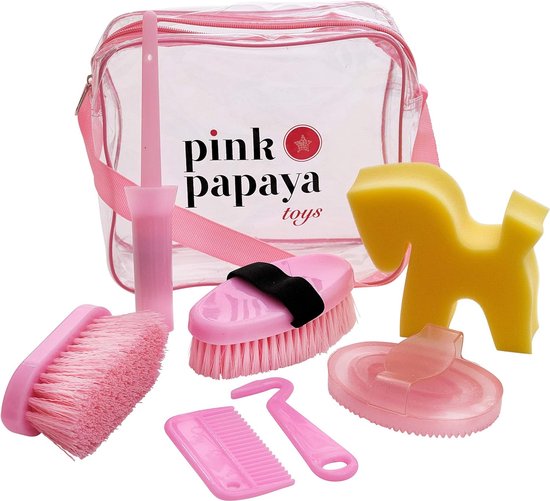 Pink Papaya, Kinder Pony Poetsdoos/Poetstas Lexington - 7-delig gevuld van Pink Papaya