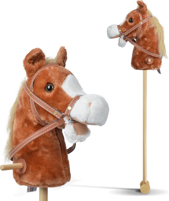 Pink Papaya Stokpaard met Geluidsfunctie Brownie van Pink Papaya