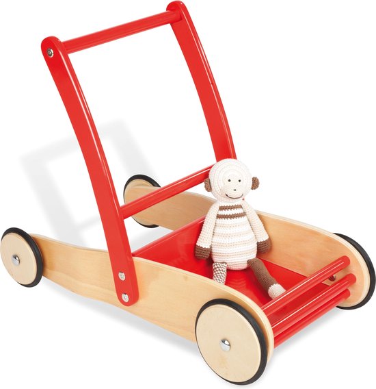 Pinolino houten loopwagen Uli rood van Pinolino