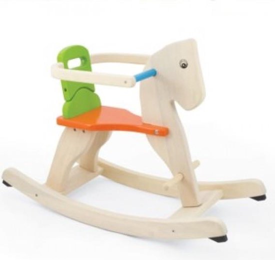 Pintoy Houten hobbelpaard met afneembare veiligheidsbeugel van Pintoy