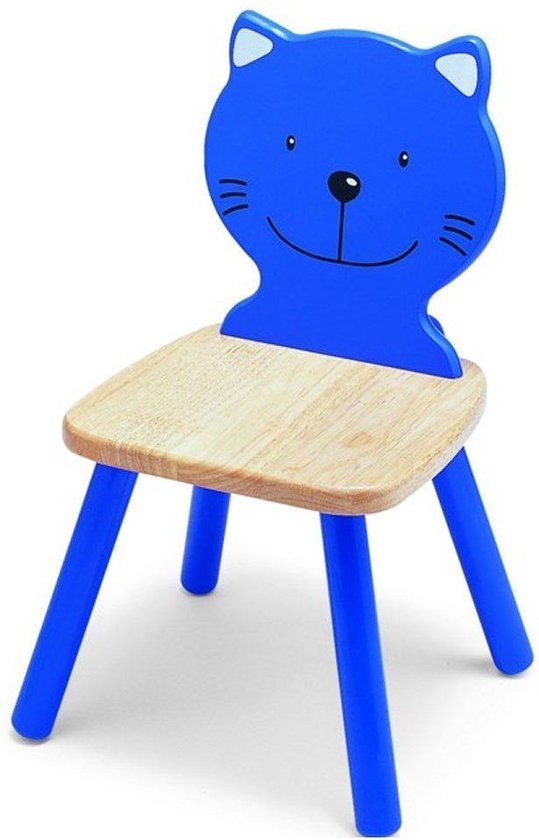 Pintoy kinderstoel poes | Kinderstoeltje kind | stoel kind | houten stoeltje peuter | houten stoeltje kind | Kinderzetel | stoel kat van Pintoy